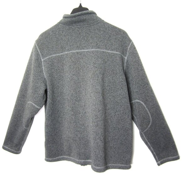 The North Face Men's XXL Sweater Fleece Full Zip Jacket Heathered Gray VGUC - Picture 8 of 11